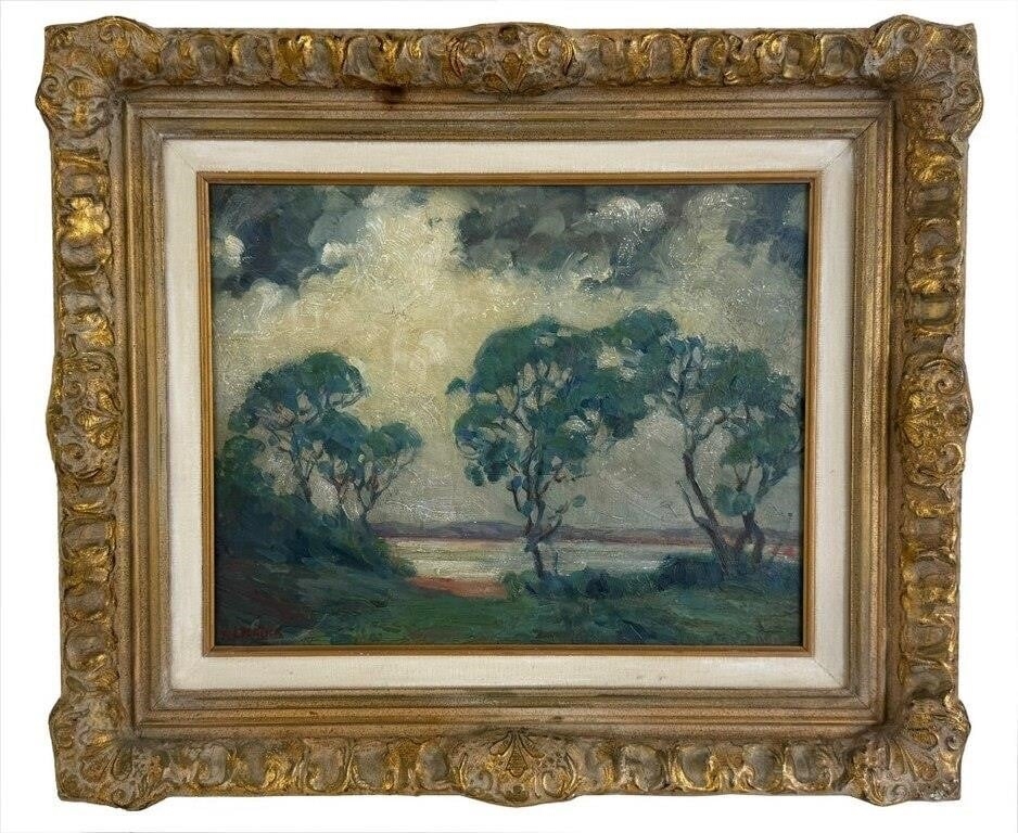 R. L. Palliser | RIVER LANDSCAPE WITH TREES | MutualArt