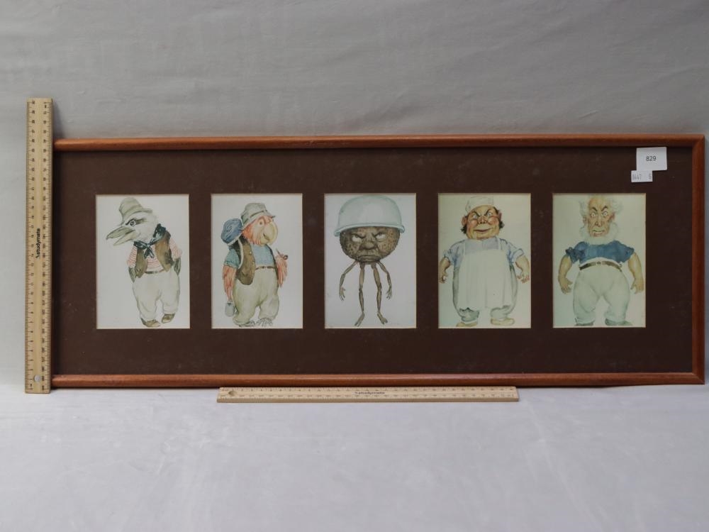 Norman Lindsay | Framed Panel of Facsimile Prints, Magic Pudding ...