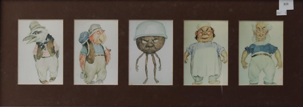 Norman Lindsay | Framed Panel of Facsimile Prints, Magic Pudding ...