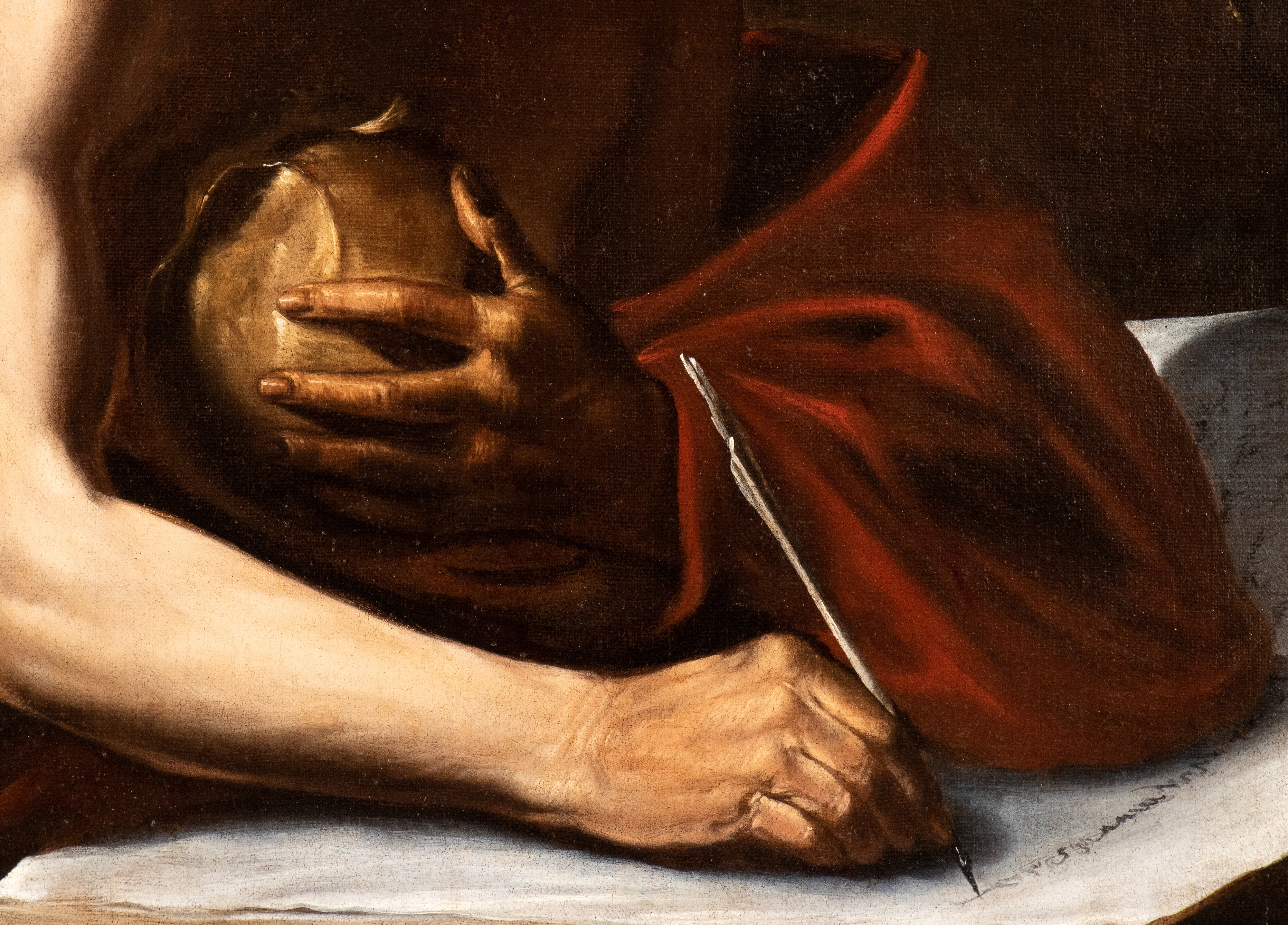 Neapolitan School, 17th Century | Saint Jerome writing | MutualArt