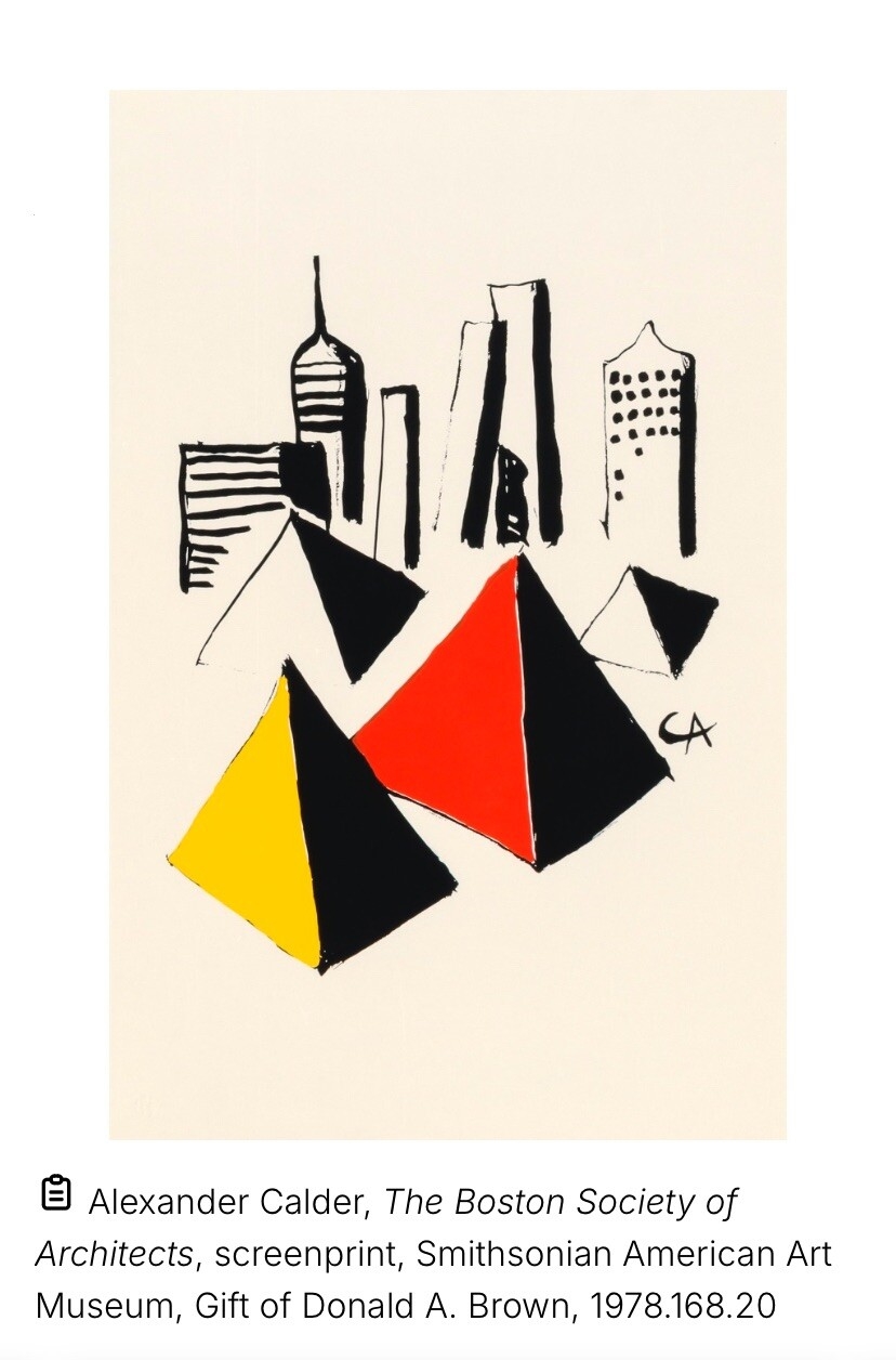 Alexander Calder | View of Boston (1970) | MutualArt