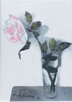 Rose in a Glass Vase