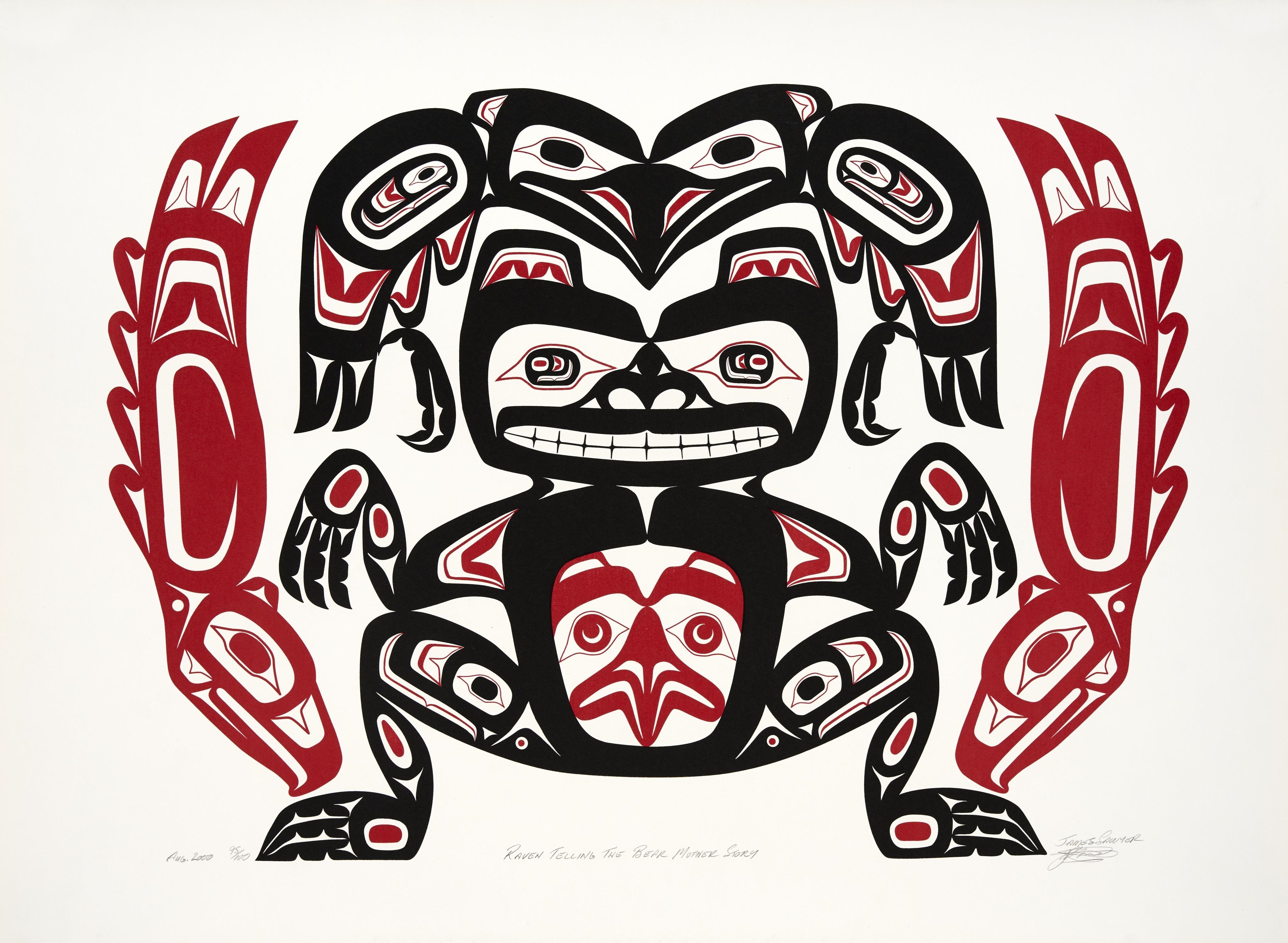 James Sawyer | Raven Telling The Bear Mother Story (2000) | MutualArt