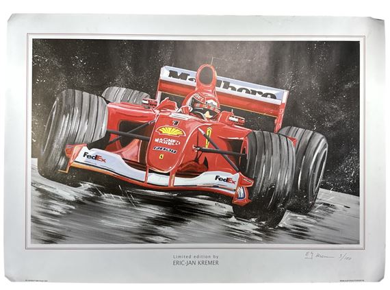 Ferrari Formula One Art Print - Eric-Jan Kremer