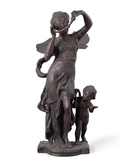 フランス彫刻家オーギュスト・モロー「 LA GRANDE SOEUR フランス彫刻家オーギュスト・モロー「 LA GRANDE SOEUR 赤ちゃんと