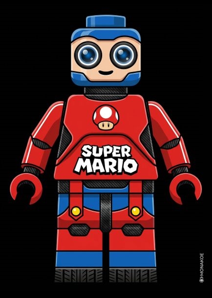 Monakoe | Super Mario - Little brick robot | MutualArt