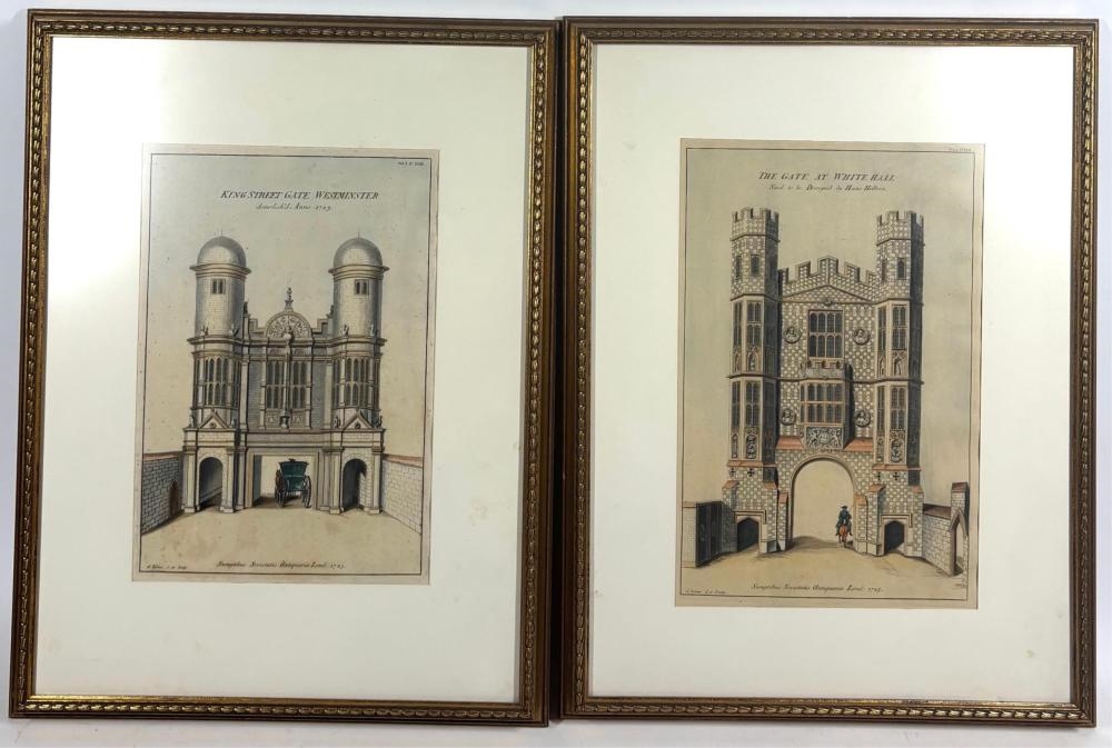 George Vertue | King Street Gate at Westminster, and the Gate at ...