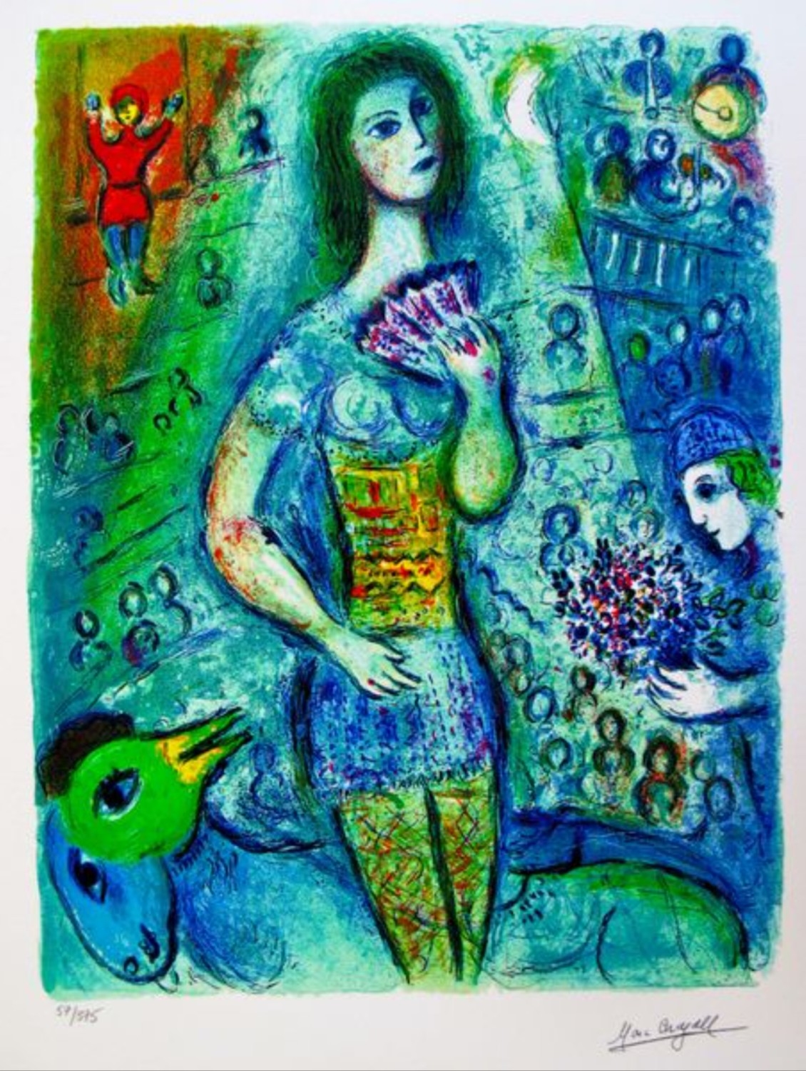 Marc Chagall | CIRCUS FAN DANCER | MutualArt