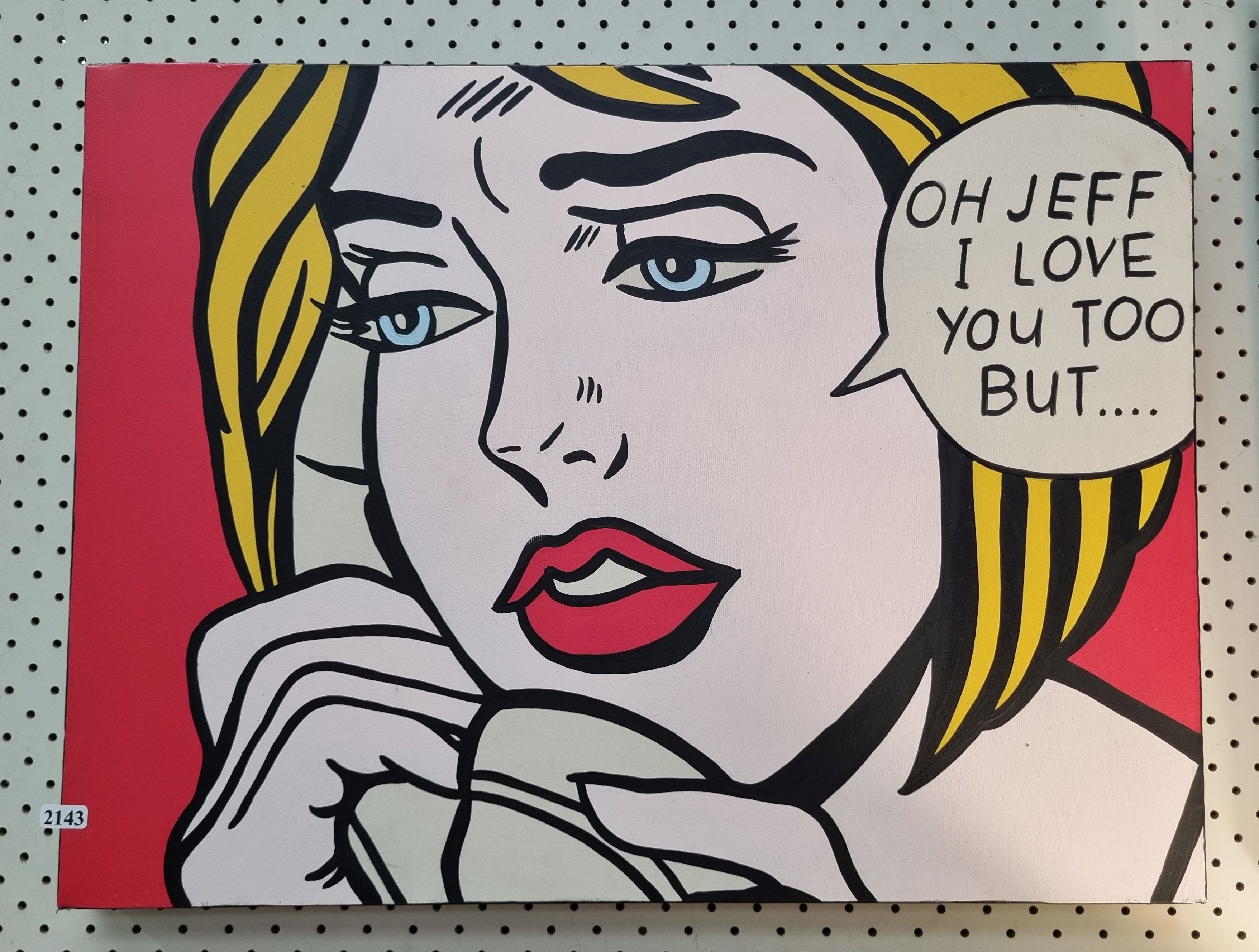 Roy Lichtenstein | Oh Jeff, I love You Too But | MutualArt