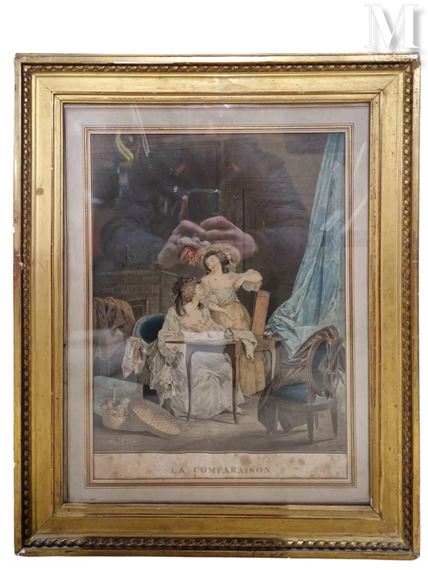 Gravure Originale LA COMPARAISON D'après Lawreince – François Janinet, époque