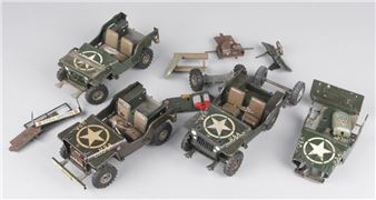 Réunions de 4 jeeps en pièces détachées - Arnold