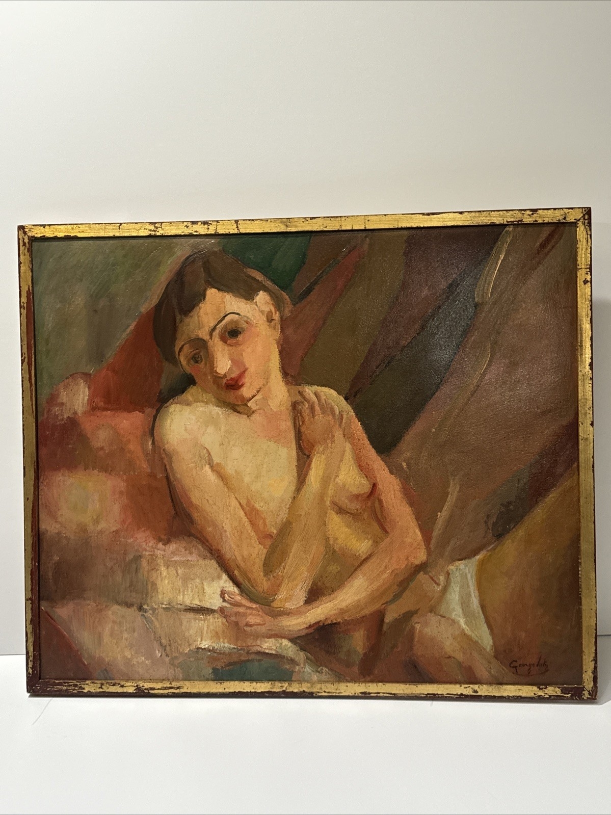 George Luks | GEORGE LUKS PAINTING ANTIQUE WOMAN FEMALE MODEL LISTED ...
