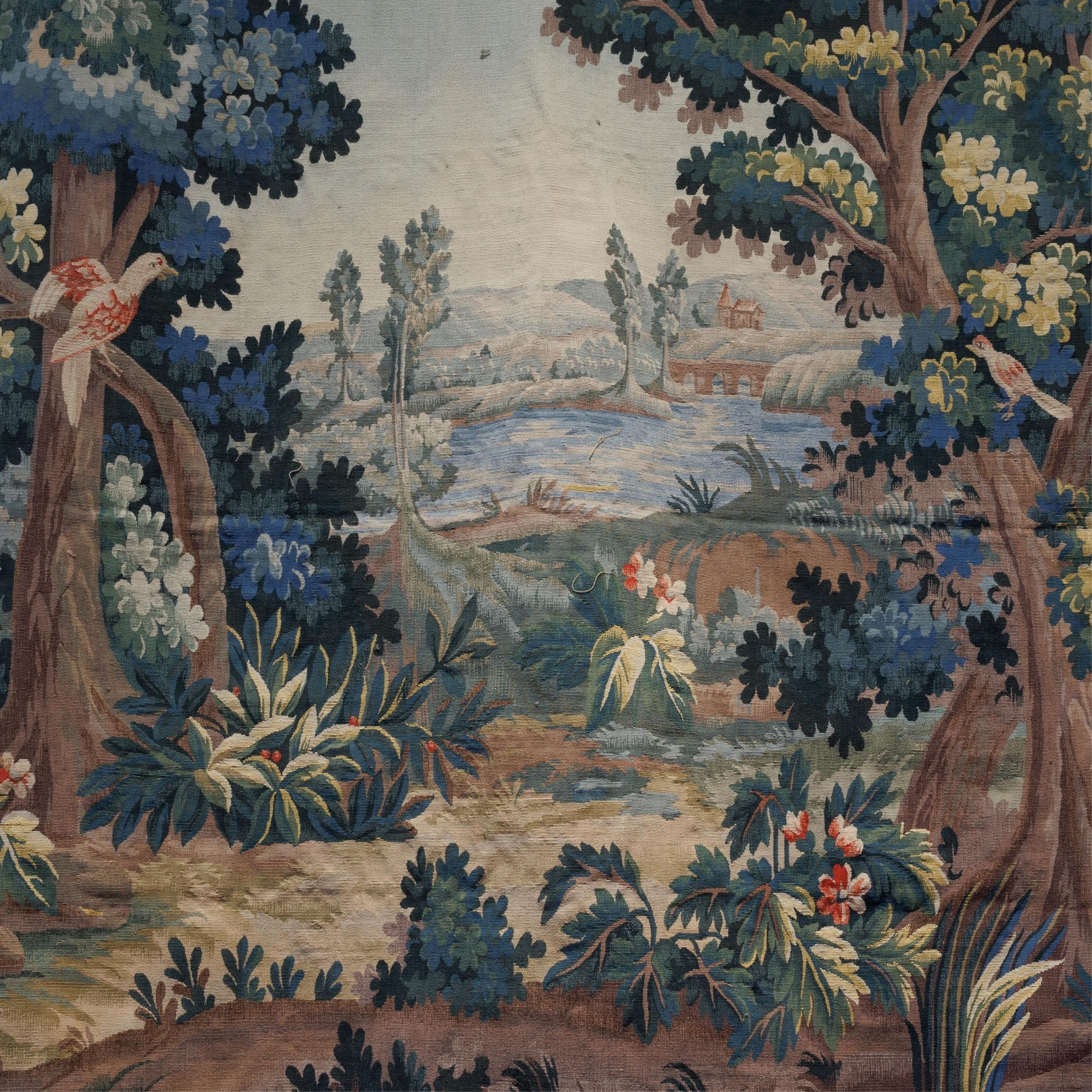 Flemish School 17th Century | Flemish Verdure Style Tapestry (20th ...