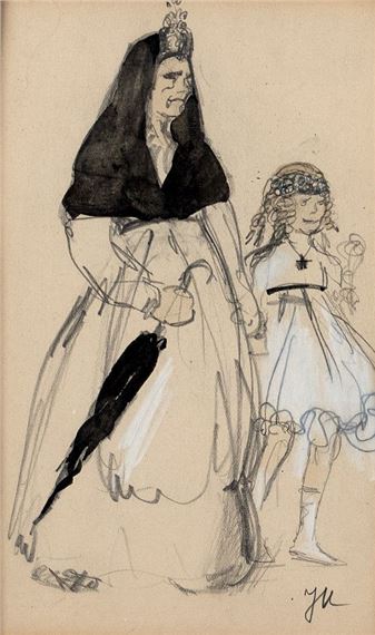 Bei der Prozession - Jeanne Mammen