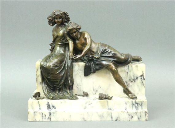 Carl Kauba | depicting a betrothal | MutualArt