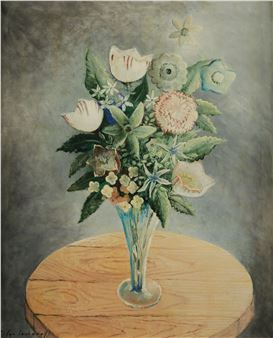 Vase with Flowers - Olga Sacharoff