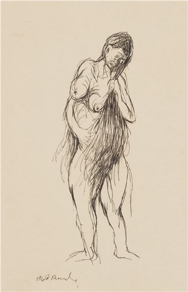 Standing nude by Dumile Zwelidumile Mxgazi Feni-Mhlaba, 1966/7