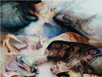 Installation view of Guy Stuart exhibition at Charles Nodrum Gallery.