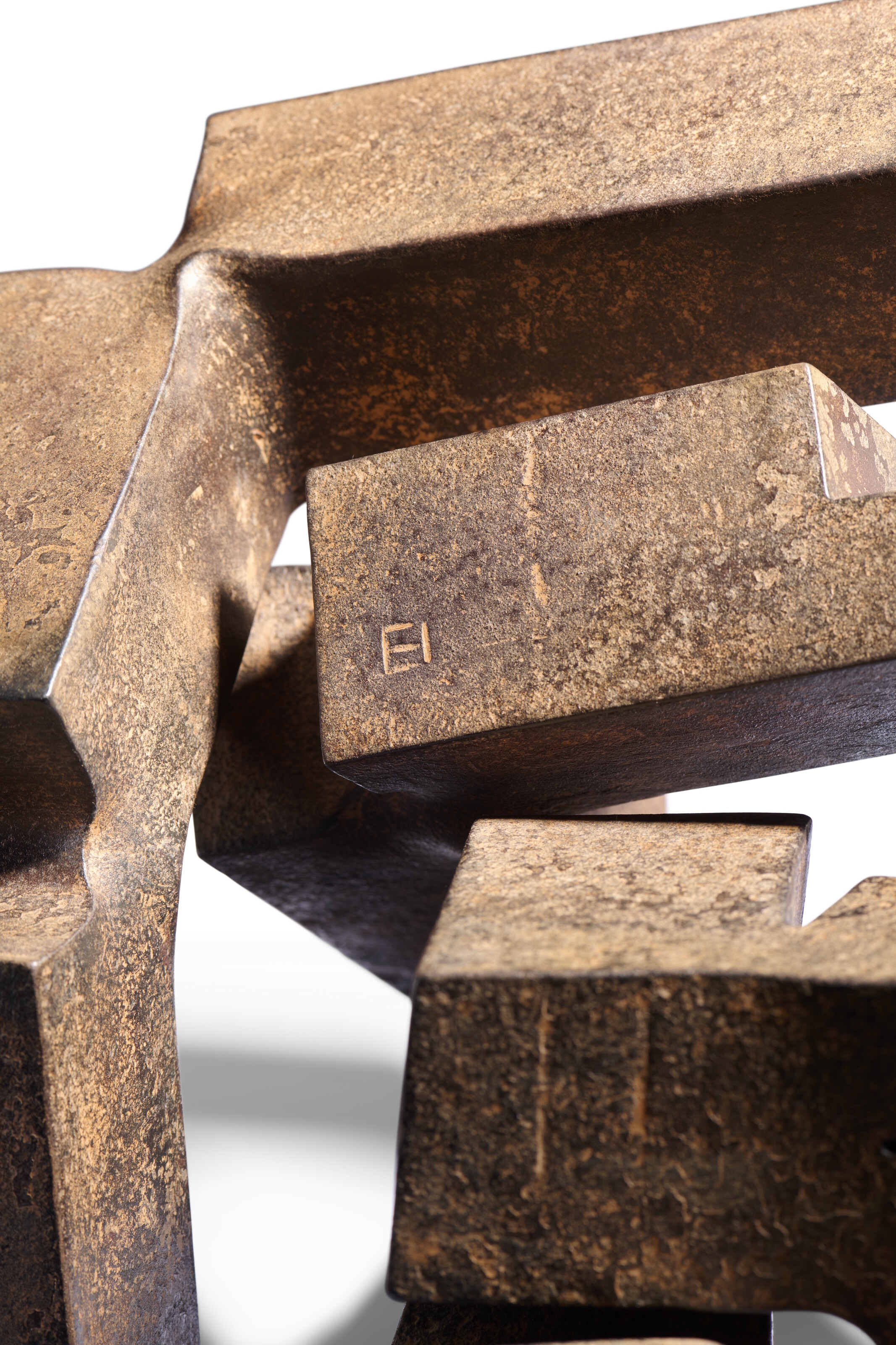 Artwork by Eduardo Chillida, Modulación del espacio III (Modulation of Space III, Made of iron
