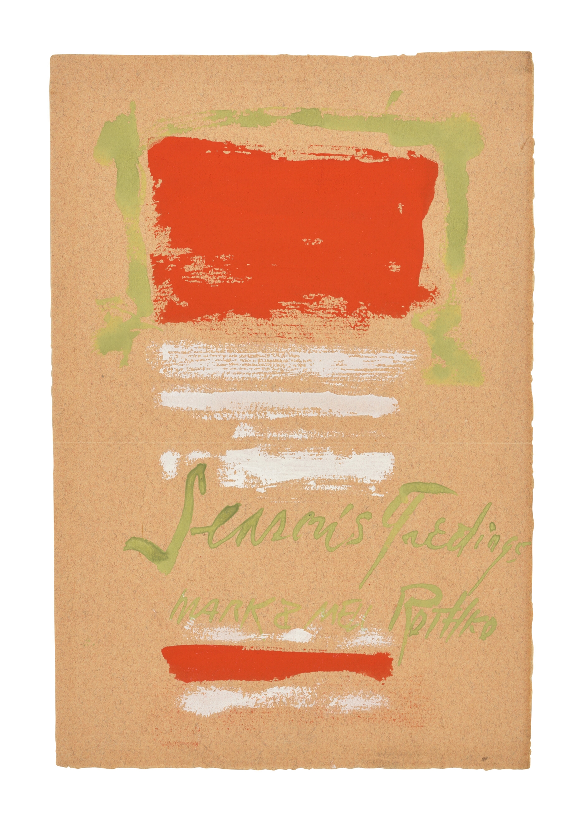 Mark Rothko | Untitled (Season's Greetings (ca. 1955) | MutualArt