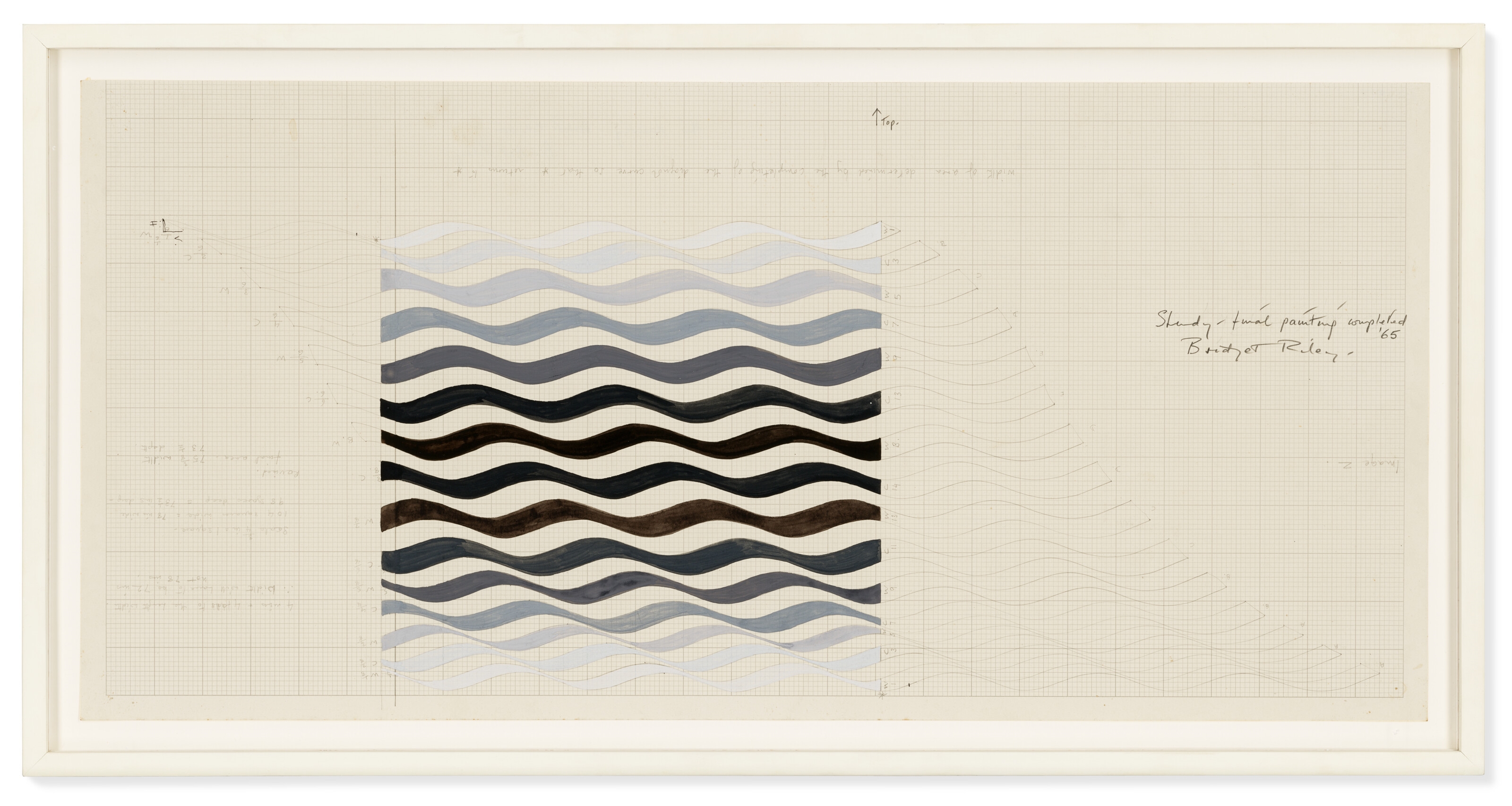 Bridget Riley | Study for Arrest Series (1965) | MutualArt