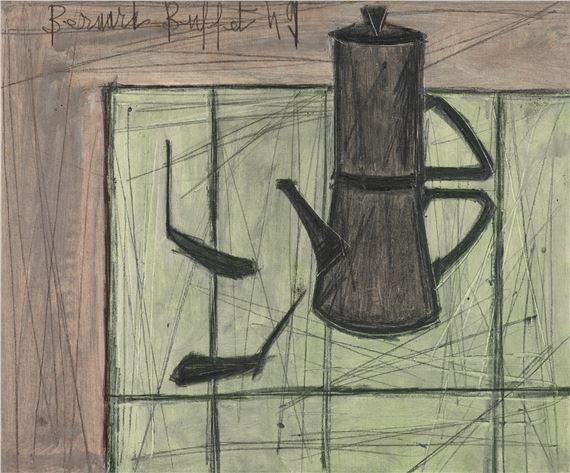 Bernard Buffet | Jeune homme au col roulé (1948) | MutualArt