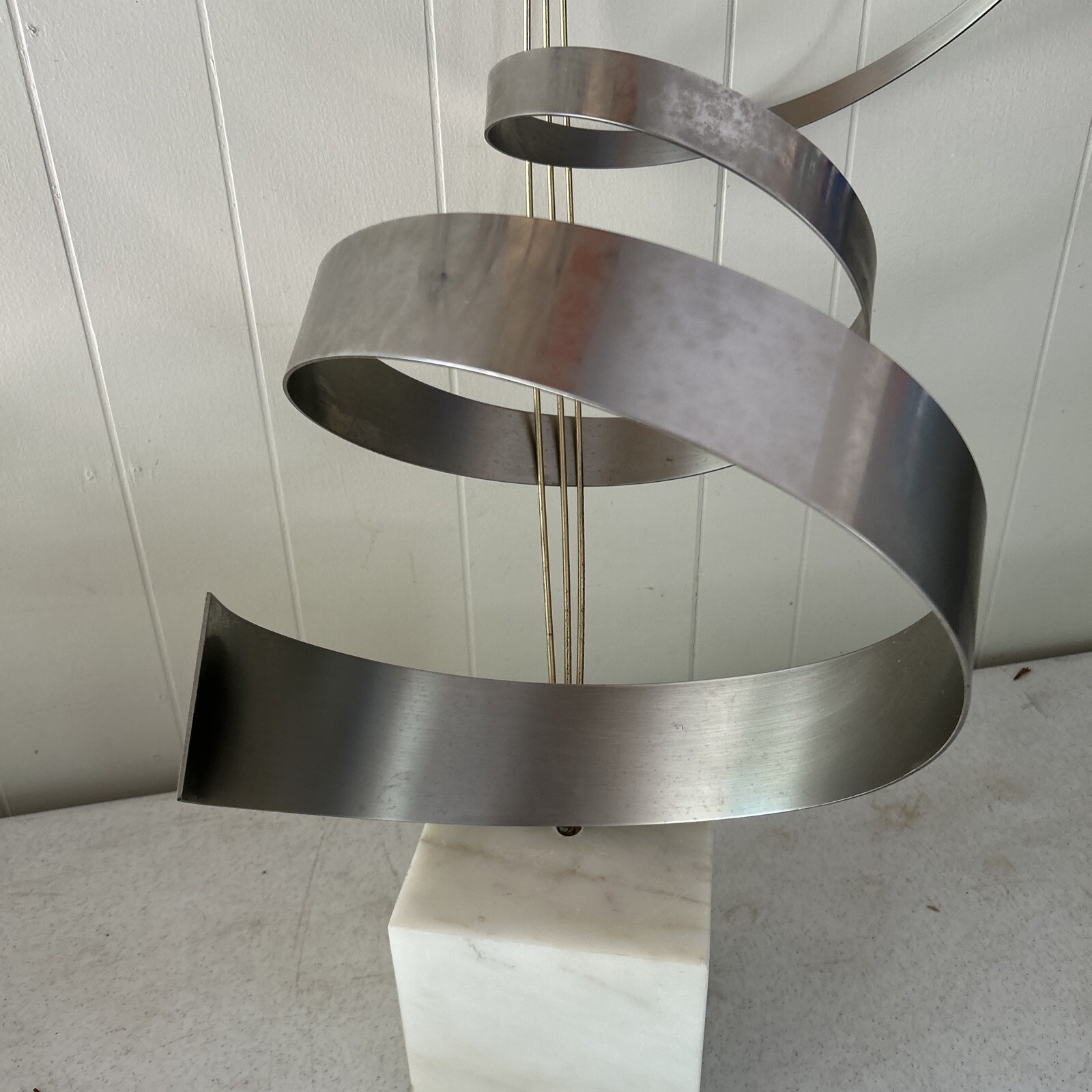 Curtis Jeré | Curtis Jere Sculpture Signed Ribbons Marble Base 1992 ...