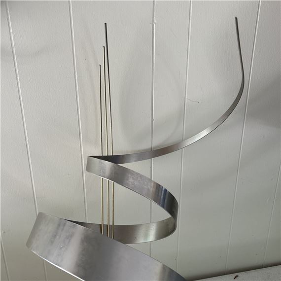 Curtis Jeré | Curtis Jere Sculpture Signed Ribbons Marble Base 1992 ...
