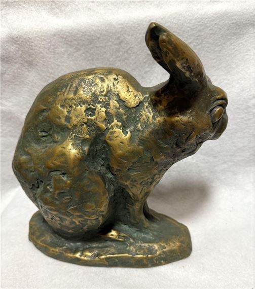 Seibo Kitamura | Bronze Rabbit Sculpture Vintage Japanese Art Signed ...