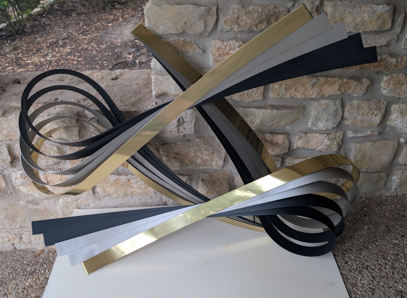 Curtis Jeré | Large Vintage Curtis Jere Signed Metal RIBBON Wall Art ...