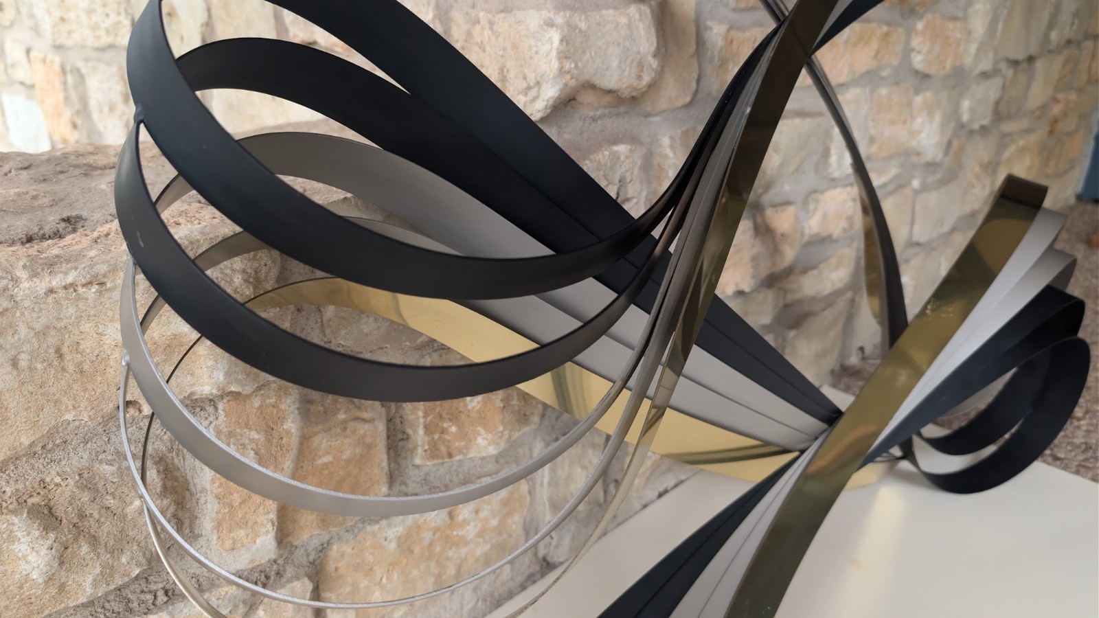 Curtis Jeré | Large Vintage Curtis Jere Signed Metal RIBBON Wall Art ...