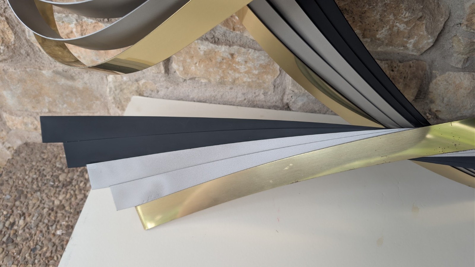 Curtis Jeré | Large Vintage Curtis Jere Signed Metal RIBBON Wall Art ...