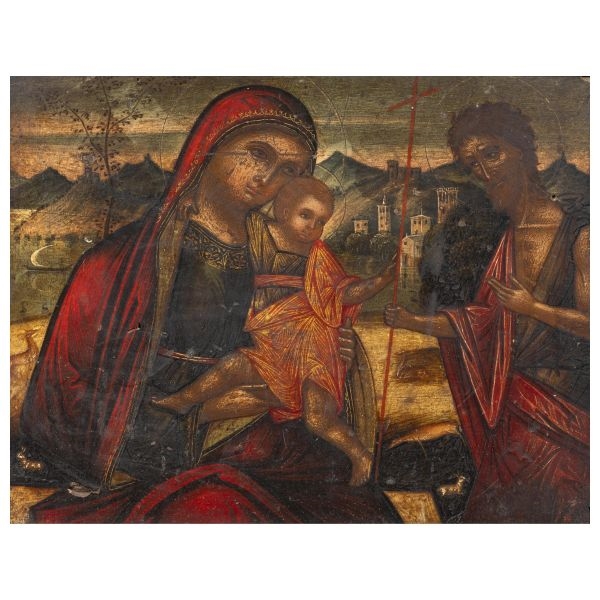 Venetian School, 16th Century | MADONNA AND CHILD WITH SAINT JOHN THE ...