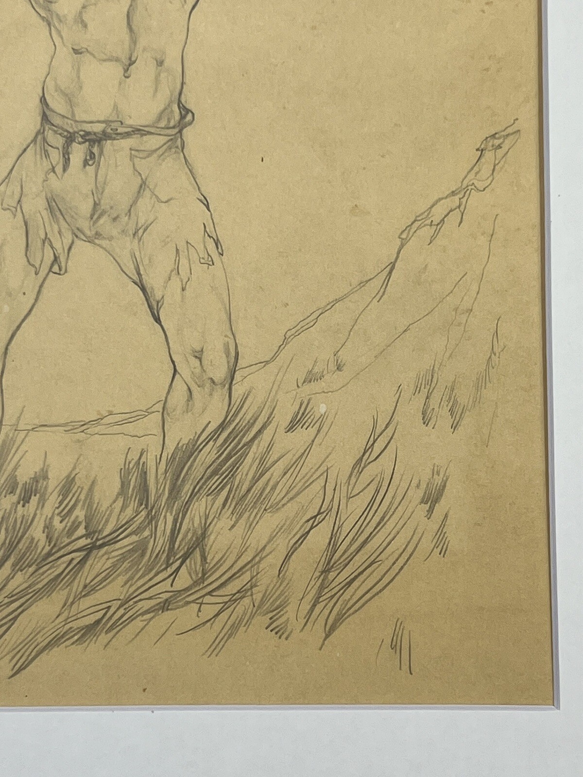 James Kirk Merrick | Shirtless Man Flexing Muscles Tiny Shorts Pencil ...
