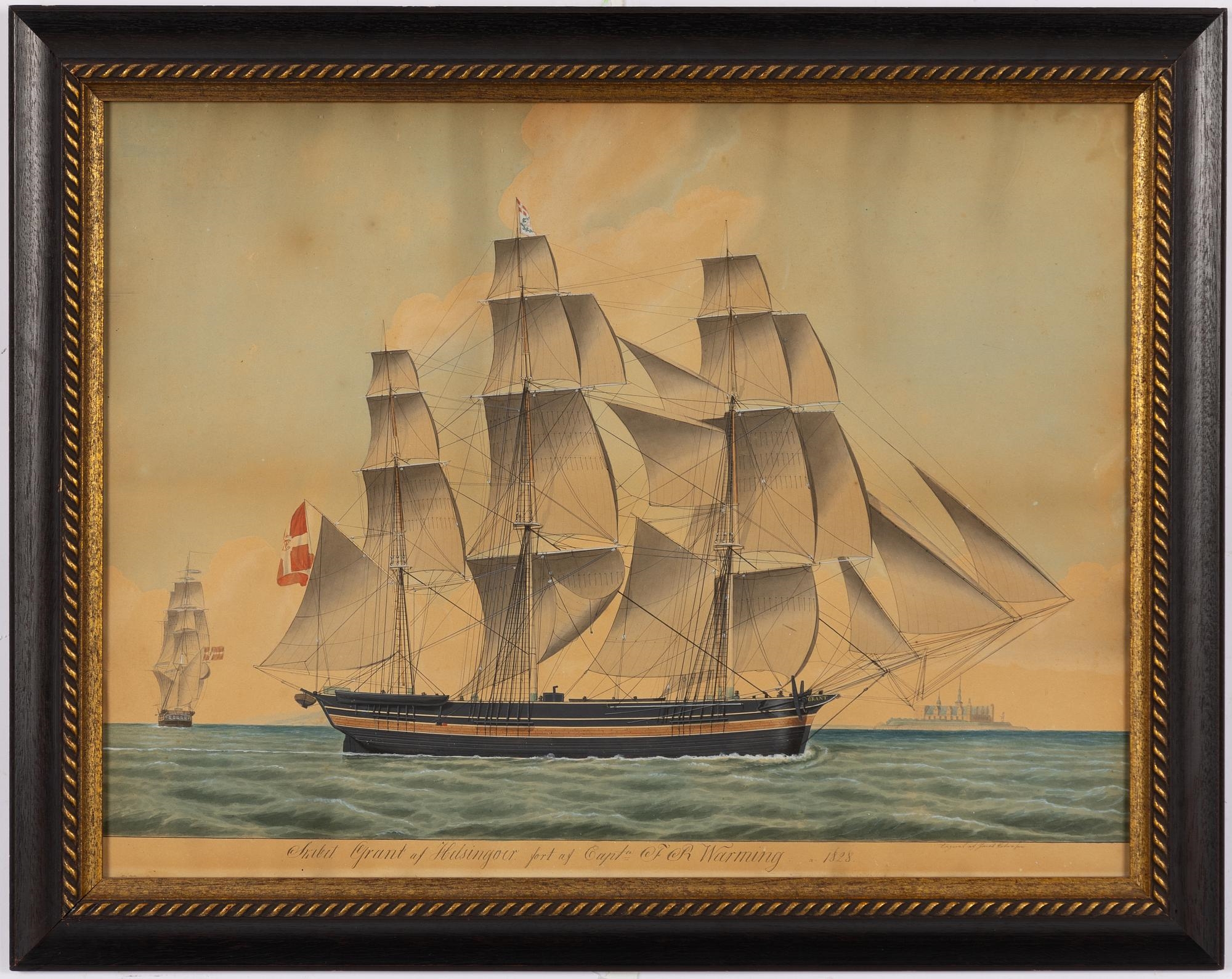 Jakob Petersen | the three-masted full-rigged ship Grant | MutualArt