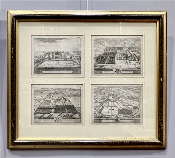 Johannes Kip | Two 18th century architectural engravings, likely plates ...