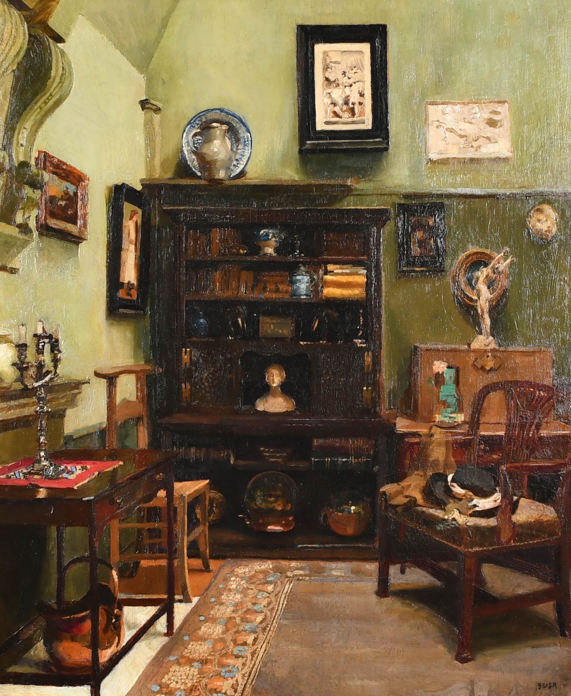Harry Bush | Interior of Spean Cottage | MutualArt