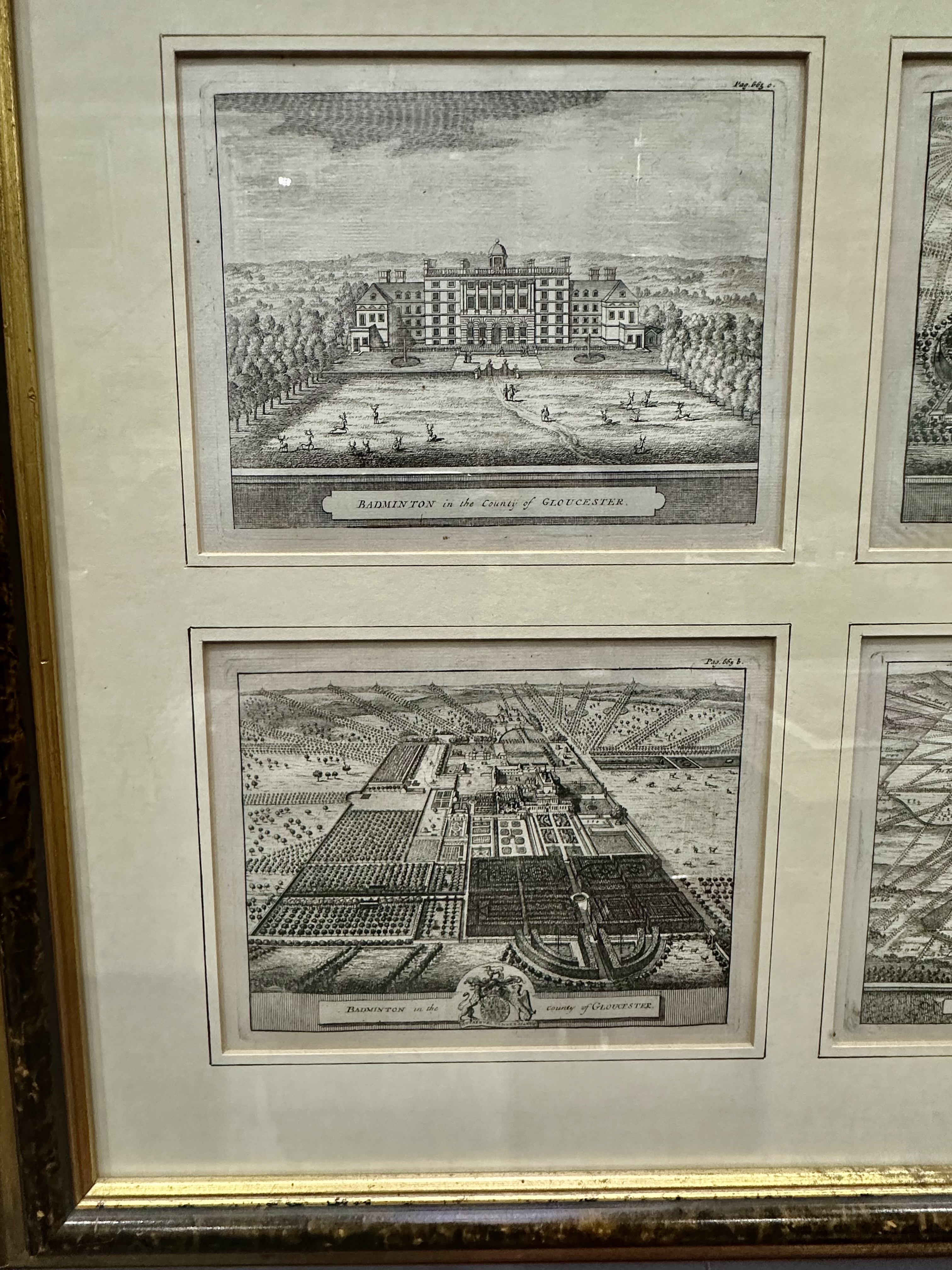 Johannes Kip | Two 18th century architectural engravings, likely plates ...