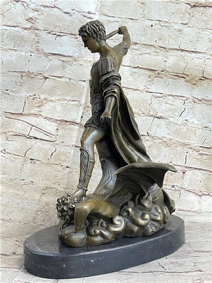 Guido Reni | Saint Michael Archangel and the Devil Bronze Sculpture ...