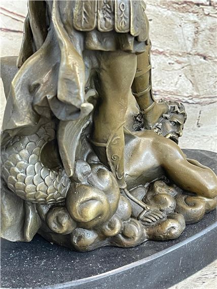 Guido Reni | Saint Michael Archangel and the Devil Bronze Sculpture ...