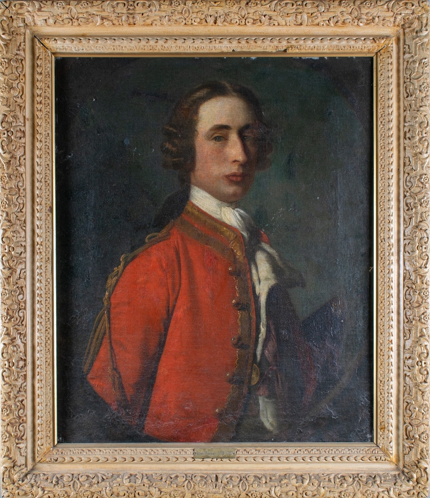 Ramsay Allan | Portrait of an officer of the Dragoons with a Culloden ...