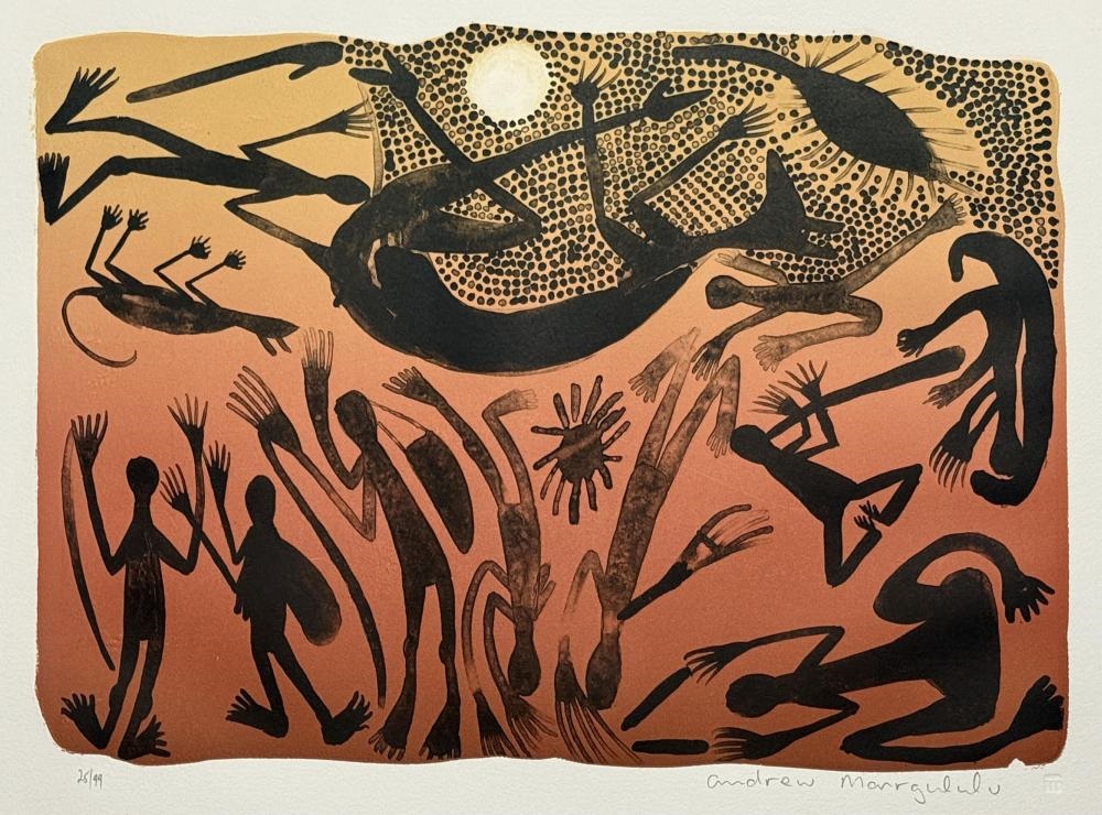 Andrew Wanambi Margalulu | Kangaroo Moon 1999 (1999) | MutualArt