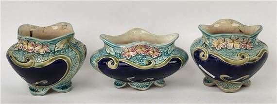 Vase Ceramique Craquelee Art Deco De Bruyn Fives Lille/old Ceramic Vase
