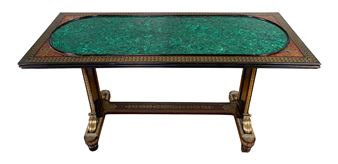 Regency, malachite table, circa 1819