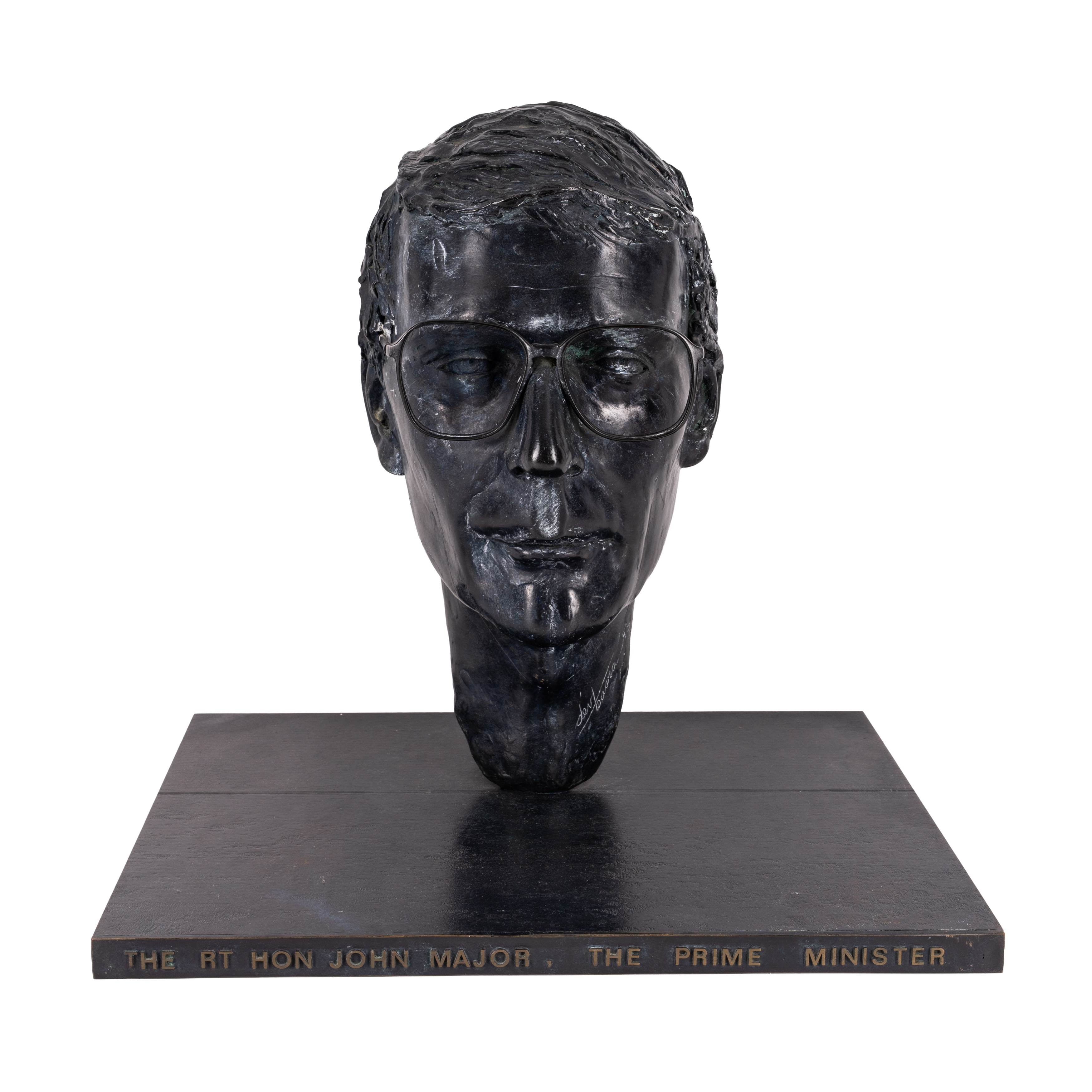 Dev Basra | A bronze bust of Sir John Major (1993) | MutualArt