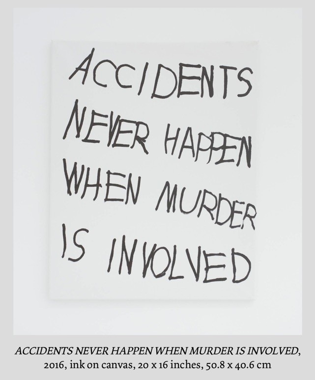 Jim Joe | ACCIDENTS NEVER HAPPEN WHEN MURDERS INVOLVED (2016) | MutualArt