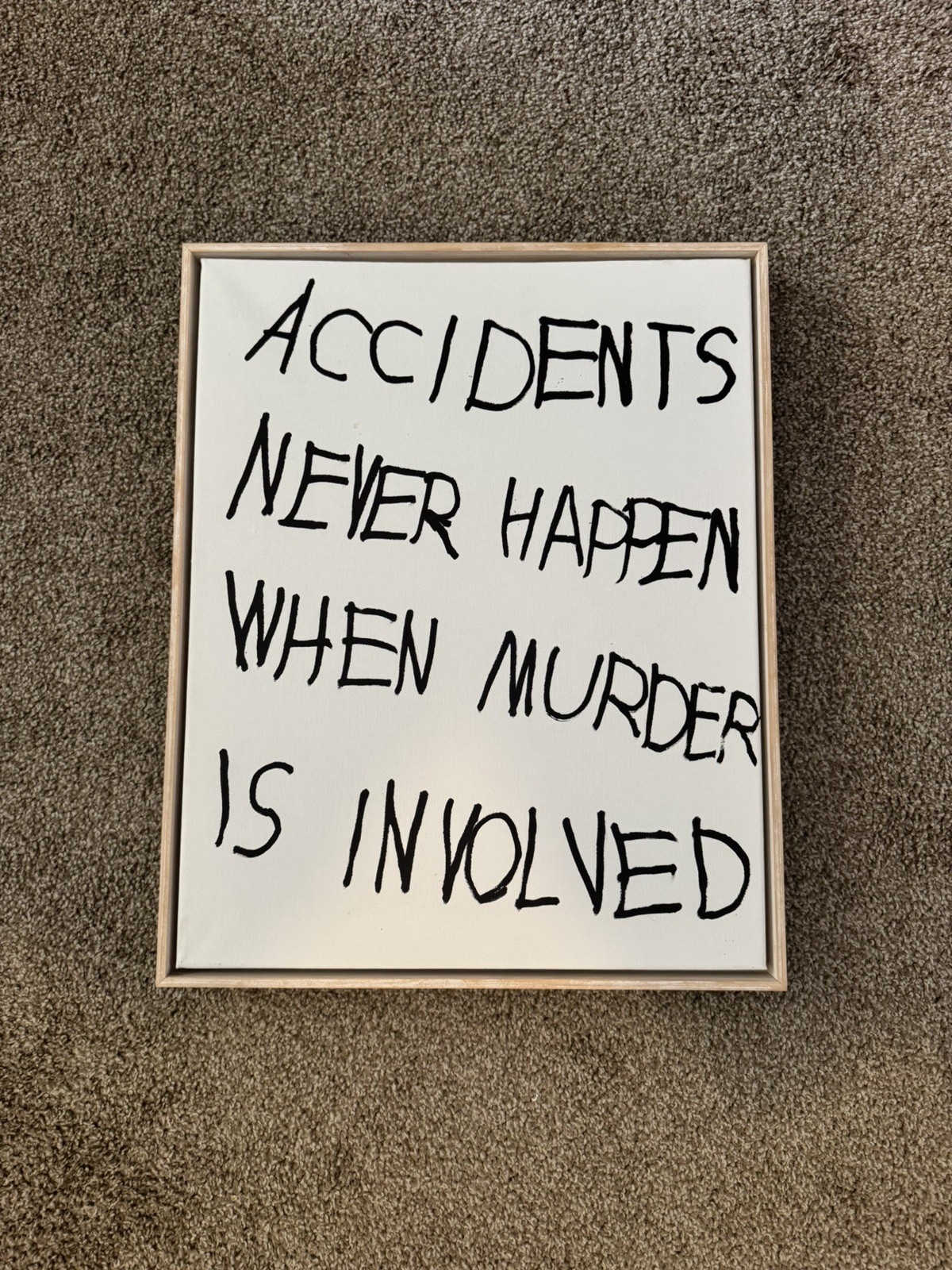 Jim Joe | ACCIDENTS NEVER HAPPEN WHEN MURDERS INVOLVED (2016) | MutualArt