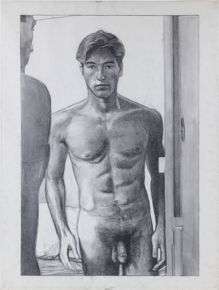 3/4 Nude with Intense Gaze - Stephen Hale