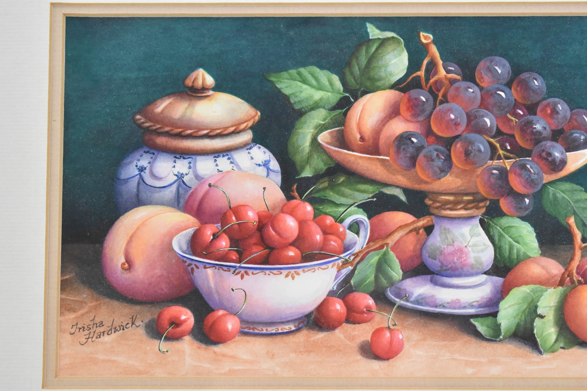 Trisha Hardwick | Two watercolours each depicting a still life scene of ...