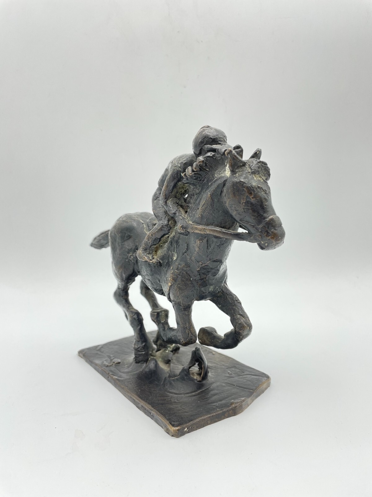 Jill Cowie Sanders | Beautiful Bronze Sculpture Jockey with Horse ...